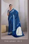 Pure Ajrakh 003 A to L By Rajtex Modal Satin Printed Online Casual Wear Saree Wholesale